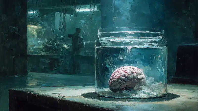 A brain in a jar — the consciousness upload fantasy