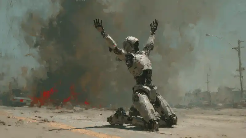 A suffering robot — the Darwinian trap